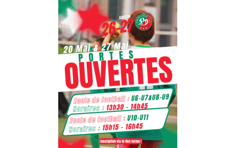 ➡️ Portes Ouvertes - 2026/2027